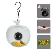 Bird Feeder with HD 1080P Camera | 170° Wide-Angle Night Vision | WiFi Hotspot Remote Viewing | Built-in Microphone | Rechargeable Battery | Outdoor Bird Watching | Mobile App Control